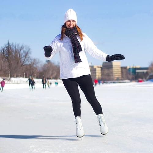 Nattork White Figure Skates Excellence Stainless Steel Blades Ice Figure Skating with Enhanced Support Strength Performance and Ultimate Comfort for Boys and Girls thumbnail 7
