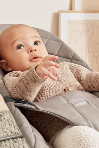 BabyBjörn Babywippe Bliss, Gewebt, Klassische Steppung, Sandgrau thumbnail 3