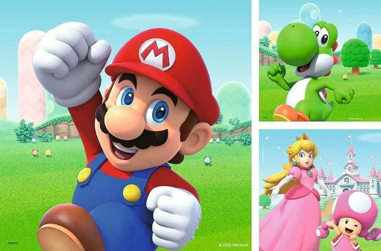 Ravensburger - Super Mario Puzzles Pack of 3 | Children's Jigsaw Puzzle 5 Years or More | Baby Gift 5 Years 3 x 49 Pieces | Children's Puzzle 21 x 21 cm | Perfect Puzzles Ravensburger thumbnail 3