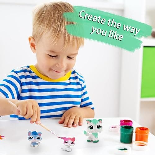 for LPS Pet Shop White DIY Base - Design Your Own Custom Pet Figure Craft Kit for Collectors and Kids Ages 3-18 Holiday Birthday Gift Toy Accessory (C15) thumbnail 2