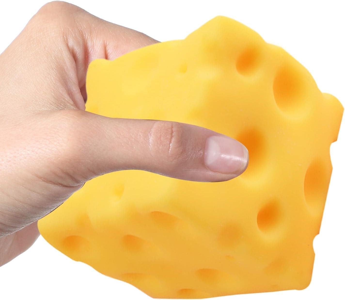 Cheese Squishy, Big Cheese Squishy, Yellow Rebounding Cheesess, Soft Novelty Toy, Relief Sensory Toys for Adults (6cm*1pcs) thumbnail 3