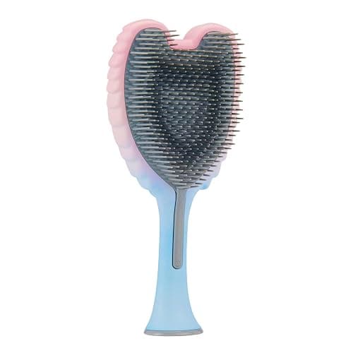 Detangling Hair Brush - Anti Static Angel Wing Hair Brush with Soft & Flexible Bristle for Straight & Wavy Hair - Tangle Angel Hair Detangler Brushes for Blow Drying & Shower - Two Tone Pink Blue thumbnail 3