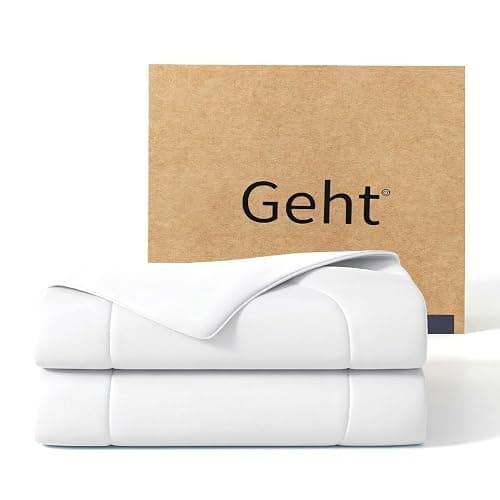 Gehtmnl Cooling Blanket for Hot Sleepers & Night Sweats – Cooling Comforter, Breathable Lightweight Double-Sided Summer Bedding, Breathable Soft All Season (Arctic White, Queen(90"x90")) - Image 1