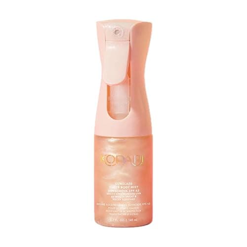 Kopari Rose Gold Sunglaze Sheer Body Mist Sunscreen SPF 42, Infused with Shimmering Body Oil, Hydrating Mist, Hydrates, Brightens, Makeup Friendly, Gives Skin a Glowy Finish, Lightweight, - Image 1