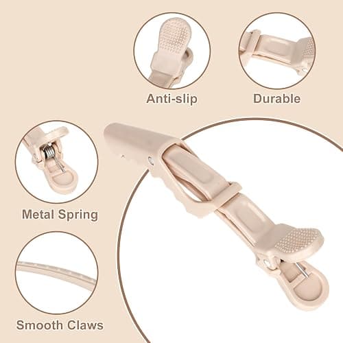 Ondder 24 Pack Alligator Hair Clips for Styling Sectioning Large Salon Pro Hair Clips for Barber Clips for Hair Coloring, Cutting, Sectioning Big Gator Clips Hair Styling Accessories for Women Men thumbnail 4