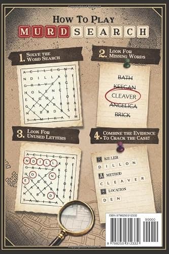 Murdsearch Volume 1: The Murder Mystery Word Search, A Collection of Daily Murder Mystery Puzzles thumbnail 2