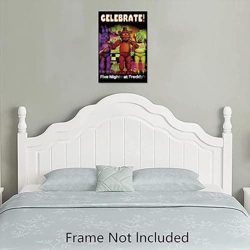 FatCat Wall Graphics Five Nights at Freddy's Wall Poster - Unframed Matte 12 x 18 inch (30cm x 46cm) - Red, Yellow, Blue Cartoon - Bedroom, Living Room thumbnail 8