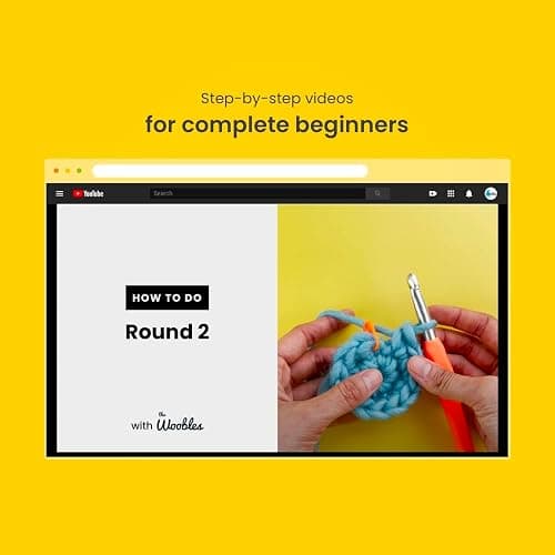 The Woobles Crochet Kit for Beginners - Easy Arts and Crafts Knitting & Crochet Animals Kit As Seen On Shark Tank - Bjørn The Narwhal thumbnail 4