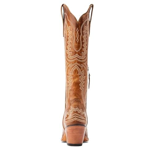 Ariat Womens Casanova Embroidered Snip Toe Zippered Casual Boots Knee High Mid Heel 2-3" - Blue thumbnail 4