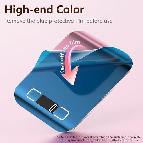Küchenwaage Professionelle,GeeRic 10KG Küchenwaage mit LCD Display Digitalwaage, Briefwaage mit Großer Edelstahl Wiegefläche, Flüssigkeitsmessung, hohe Präzision auf bis zu 1g, Tara-Funktion thumbnail 2