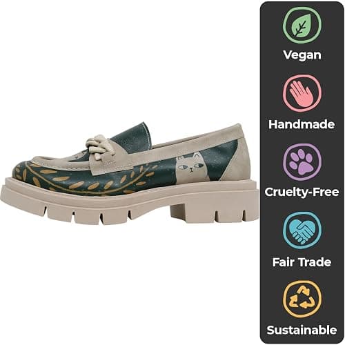 DOGO Penny Loafers for Women - Handmade and Vegan Leather Platform Loafers for Women thumbnail 6