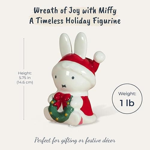 Blue Sky Clayworks Miffy Wreath of Joy Figurine thumbnail 3