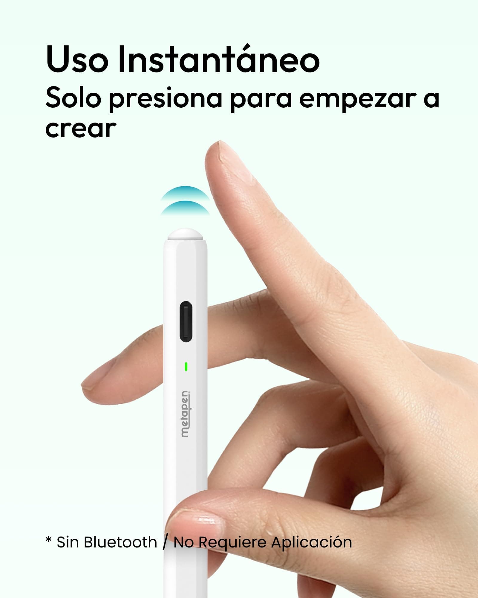 metapen Air8 Lápiz para Apple iPad 2018+, Carga 10 Min Más Rápida con USB-C thumbnail 6