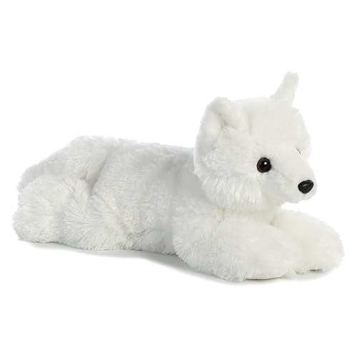 Aurora® Adorable Flopsie™ Arctic Fox Stuffed Animal - Playful Ease - Timeless Companions - White 12 Inches - Image 1