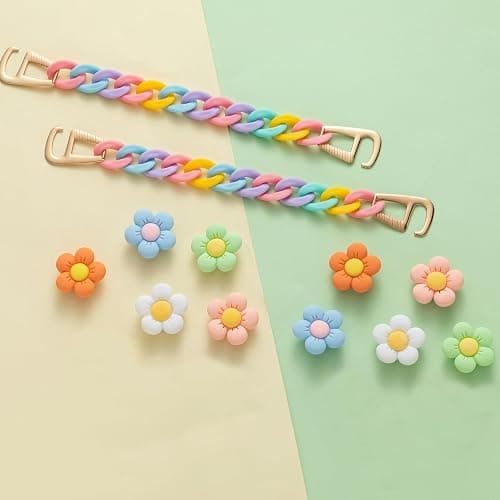 Kyleryns Flower Shoe Charms for Clog Sandals Bracelets Accessories Decoration, Summer Cute Daisy Shoes Charm for Adults Women Birthday Party Favor thumbnail 5