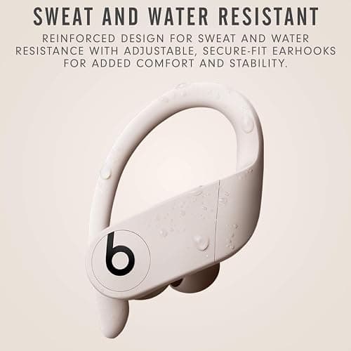 Beats Powerbeats Pro Wireless Earbuds - Apple H1 Headphone Chip, Class 1 Bluetooth Headphones, 9 Hours of Listening Time, Sweat Resistant, Built-in Microphone - Ivory thumbnail 3