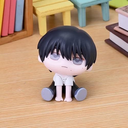 MABAIUDE Yoshiki Tsujinaka Figure Hikaru Indo Look Up Figure Anime Hikaru Statue Model Sitting Pose Figurine Cake Topper Ornament Gifts 6cm thumbnail 4