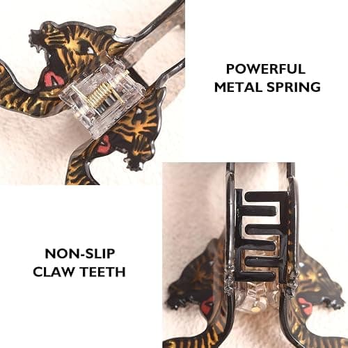 Tiger Claw Clip - Cute Funny Animal Hair Claw Clip for Girls - Farm Country Hair Accessories Gift - Small Claw Barrettes thumbnail 7