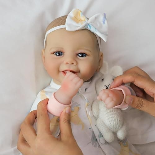 SCOM Baby Doll Girl, 18 inch Realistic Soft Body Baby Doll Real Life Cute Baby with Accessories for 3+ Year Old Christmas Birthday Gifts thumbnail 7