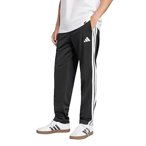 Adidas Mens 3-Stripes Tricot Open Hem Track Pants - Image 1