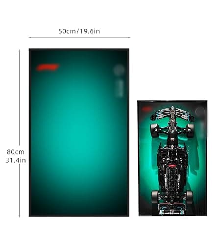 Display Wallboard for Lego Technic Mercedes-AMG F1 W14 E Performance 42171 Race Car, Compatible with Mercedes F1, Ideas for Lego Car Wall Mount Display Enthusiast, Size:19.7X 31.5in, No Model! thumbnail 3