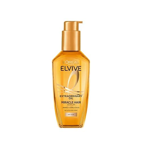 L'Oréal Paris Elvive Extraordinary Oil Miracle Hair Serum, Intense Nourishment, Up to 6x more Shine, up to 230° heat protection, suitable for all hair types, 100ml - Image 1