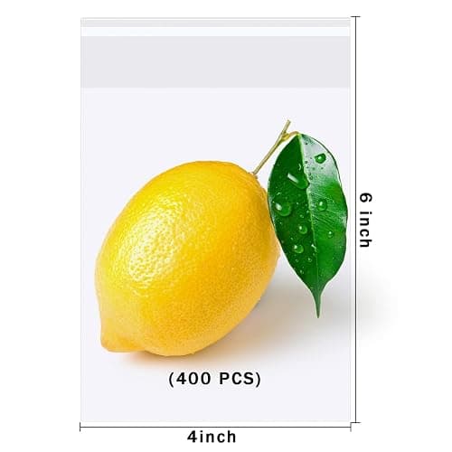 Labeol 400pcs Cellophane Bags 4x6 Self Sealing Cookie Bags for Packaging Cellophane Treat Bag Clear Plastic Bag for Candy Snack Homemade Cookie Gift Party Favor Treat thumbnail 6