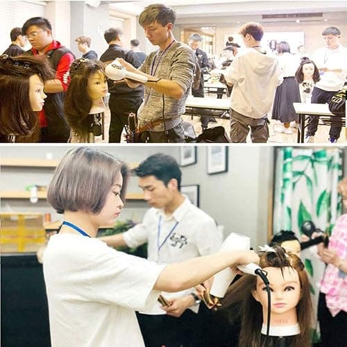 Mannequin Head with 100% Human Hair, SZCY LLC 18" Dark Brown Real Hair Cosmetology Mannequin Head Hair Styling Hairdressing Practice Training Doll Heads with Clamp Holder and Tools thumbnail 9