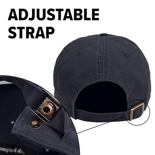 Popfunk Official NASA Meatball Logo Dad Hat - The U18 Adjustable Relaxed-Fit Cap - Unisex for Men and Women, Navy thumbnail 5