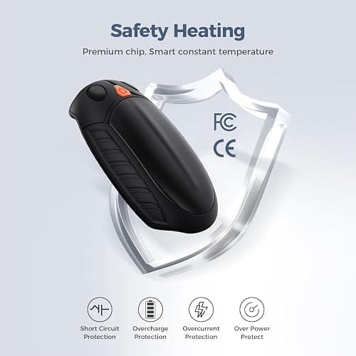 Classic Hand Warmers Rechargeable 2 Pack, AI Temperature Control Pocket Size Electric Handwarmers, Quick Charge Portable Hand Warmer Great Gift for Christmas Outdoors, Hunting, Golf, Camping thumbnail 3