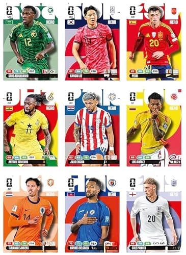 Panini World Cup 2026 Soccer Trading Pack of 8 Soccer Cards + Bundle with hassentials Sticker World Cup Cards thumbnail 4