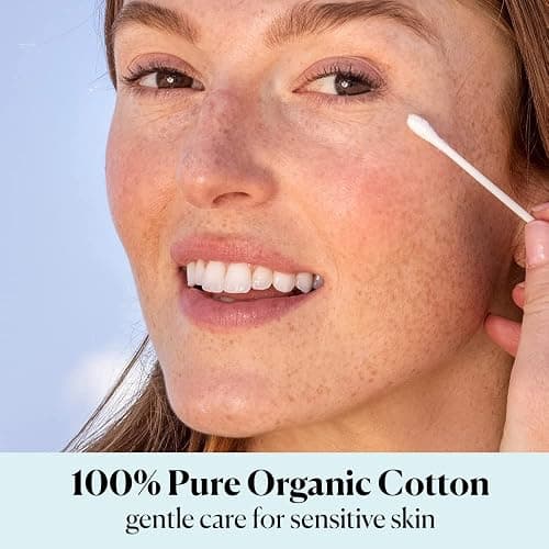 Sky Organics - Organic Cotton Swabs, 500 ct. - Ultra Soft Tips - Strong & Durable - Hypoallergenic - Chlorine Free - Sustainable - Natural, Vegan & Cruelty Free - Skin Care & Self Care thumbnail 3