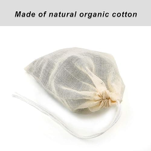 Tea Filter Bags, 50 Pack Housim Reusable Cotton Tea Bags Empty Unbleached Strainer Filter Bags ECO Friendly Tea/Herb Brew Bags Loose Leaf Tea Infuser for Home Office Travel (3.1 x 3.9Inch) thumbnail 3