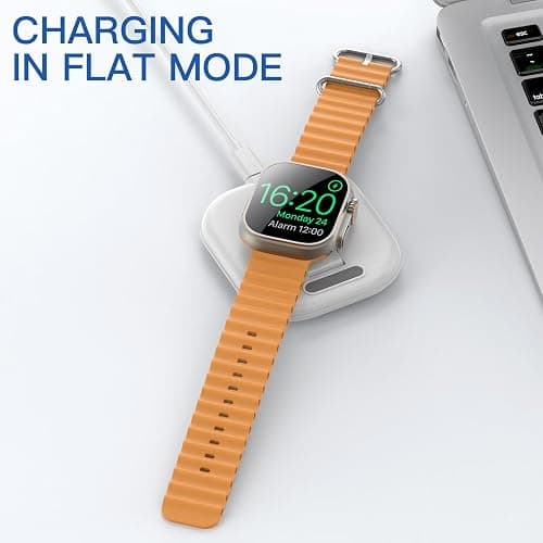 for Apple Watch Charger Stand, Magnetic Fast Charging Dock Portable Design | Compatible with iWatch Series 11/10/9/8/7/6/5/4/3/2, SE, Ultra 3/2/1, Supports Nightstand Mode, for Travel Office thumbnail 7