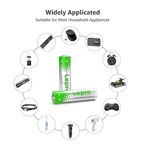 Lepro Batteries Variety Pack, AA and AAA Batteries Combo Pack 24 Count, 2800mAh Alkaline Power - 12 Double AA Batteries and 12 Triple AAA Batteries【Not Rechargeable】 thumbnail 5