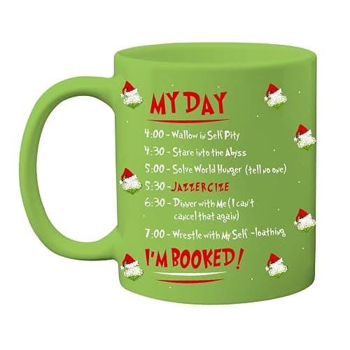 Arsemica Funny Christmas Coffee Mug, 11oz Holiday Drinking Cups, Christmas Movie Merch Gift, Xmas Party Cups for Hot Chocolate Cocoa Beverages, White Elephant Gifts for Women Men Coworkers - Image 1