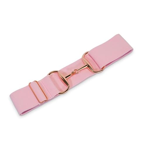 CELAEQ 2 inch Luxury Elastic Equestrian Belt, Horse Riding Belt with Rose Gold Buckle, Stretchable and comfortable waist - Image 1