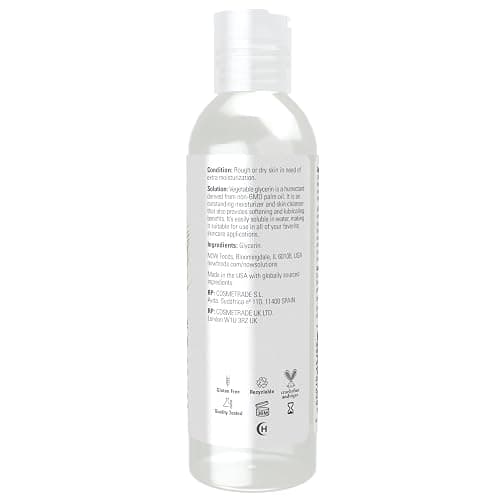 NOW Solutions, Vegetable Glycerin, 100% Pure, Versatile Skin Care, Softening and Moisturizing, 4-Ounce thumbnail 2