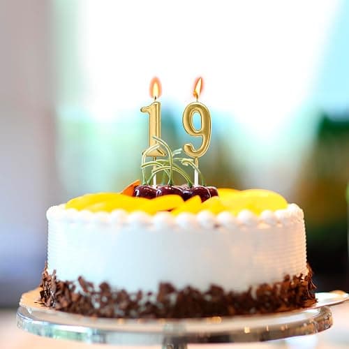 Beanlieve 10-Pieces Numeral Birthday Candles - Cake Numeric Candles Number 0 1 2 3 4 5 6 7 8 9,Used for Cake Decoration on Birthday Parties and Wedding Anniversary Celebrations(Champagne Gold) thumbnail 2