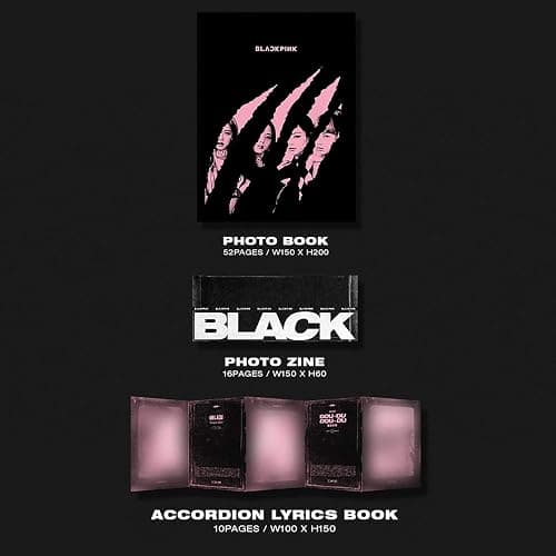 Kill This Love [ BLACK Ver. ] - BLACKPINK 2nd Mini Album CD + Photobook + Photo Zine + Lyrics Book + Photocards + Polaroid Photocard + Sticker Set + On Pack Poster + F.G(new) thumbnail 4