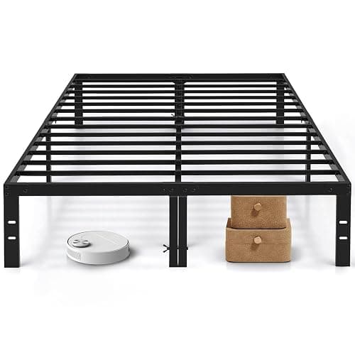 Full Size Bed Frame, 14 Inch Metal Platform Bed Frames with Heavy Duty Steel Slat Support, No Box Spring Needed, Easy Assembly, Under Bed Storage - Image 1