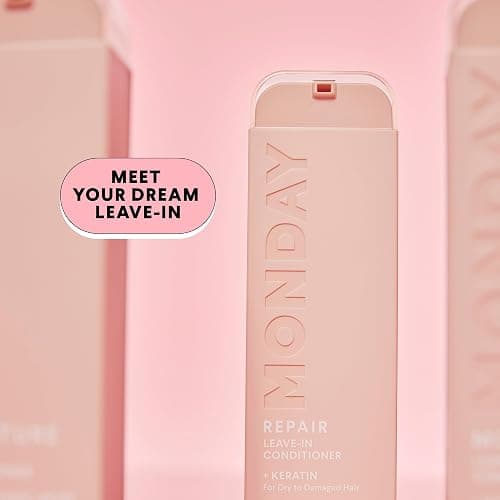 MONDAY HAIRCARE MOISTURE Leave in Conditioner with Hyaluronic Acid, Jojoba & Almond Oil, Shea Butter& Wheat Protein for Dry & Dull Hair 150mL thumbnail 8