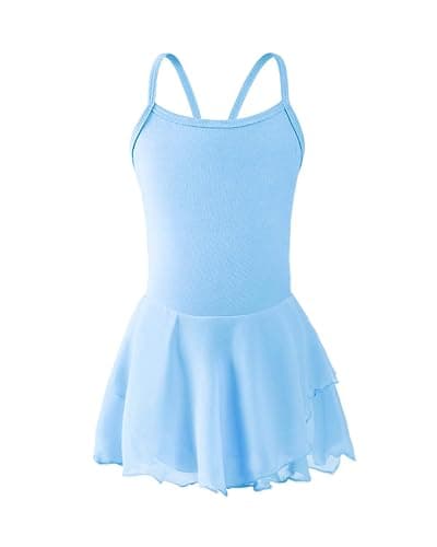 Stelle Toddler Ballet Leotards for Girls,Dance Leotard for Girls,Camisole Toddler Ballet Outfit for Studio Outdoor Daily Wear - 6-7 Years - Style 1-blue thumbnail 2