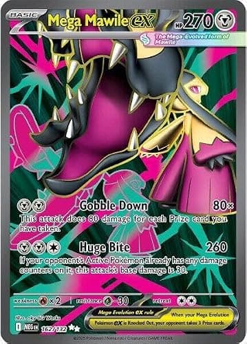 Pokemon - Mega Mawile ex - 162/132 - ME01: Mega Evolution (MEG) - Ultra Rare - Full Art - Single Card - Image 1