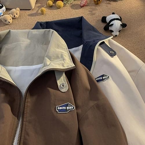 Hesaco Unisex Varsity Jacket, Letter Winter Jackets for Men and Women Streetwear Bomber Coats thumbnail 2