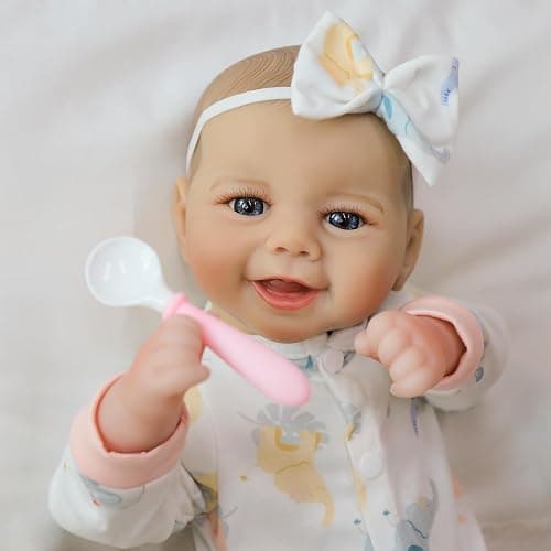SCOM Baby Doll Girl, 18 inch Realistic Soft Body Baby Doll Real Life Cute Baby with Accessories for 3+ Year Old Christmas Birthday Gifts thumbnail 3