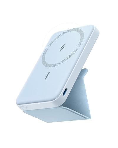 Anker 622 Magnetic Battery (MagGo), 5,000mAh Foldable Magnetic Wireless Portable Charger with Stand and USB-C Port (On The Side), Magsafe-Compatible for iPhone 16/15/14/13 Series - Image 1