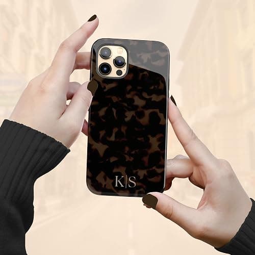 Artisticases Custom Tort Tortoiseshell Initials Name Case, Personalized Name Case, Compatible with iPhone 17 Air, 16 Pro Max, 15 Plus, 14, 13 Mini, 12, 11, X/XS Max, XR, 7/8 thumbnail 9
