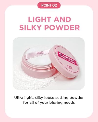TOUCH IN SOL No Poreblem Mineral Powder - Translucent, Lightweight Loose Setting Powder for Flawless Matte Finish - Oil Control, Pore Primer, Blurs Imperfections & Fine Lines - Face & Greasy Hair Use thumbnail 5