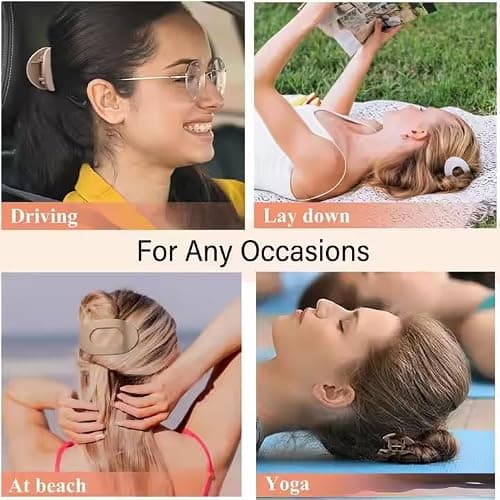 4PCS Flat Hair Clips for Women Girls, Flat Claw Clips, Strong Hold French Claw Clips for Thick Thin Hair, Casual Versatile Solid Colour Lay Flat Hair Clip (4PCS-A) thumbnail 4